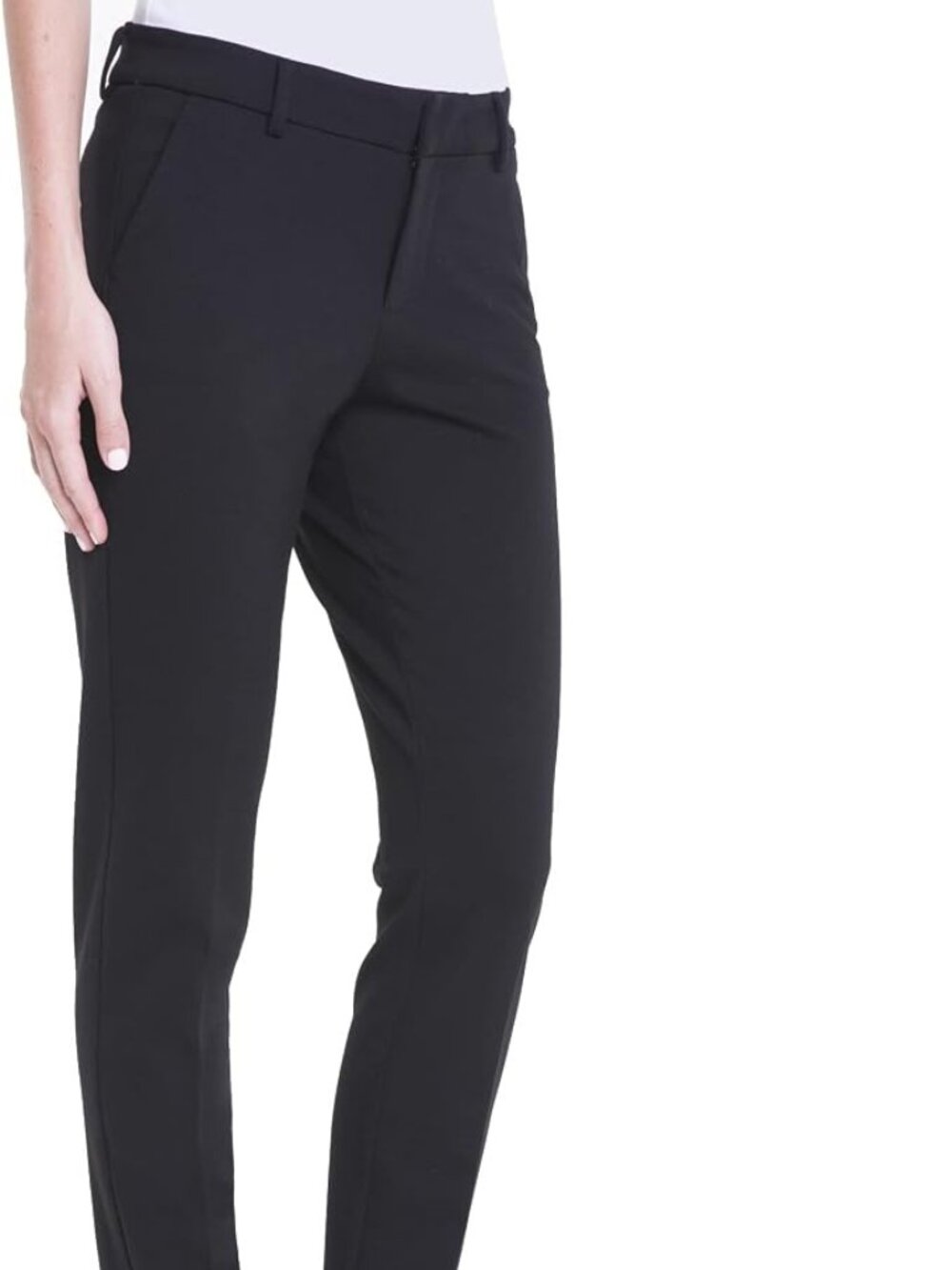 Liverpool Los Angeles Kelsey Trousers - straight leg 14P BLACK NWT - Picture 3 of 4